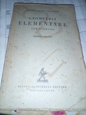 1809F GEOMETRIA ELEMENTARE CON ESERCIZI 1937 FEDERICO ENRIQUES E UGO AMALDII