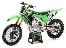 Modellino bici giocattolo NewRay KAWASAKI ELI TOMAC KXF 450 1:12 pressofuso motocross MX