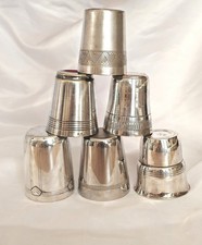 6 Timbales Argenteria Francese