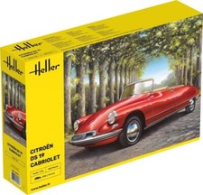 KIT MODELLINO AUTO STATICO HELLER CITROEN DS 19 CABRIOLET MODELLISMO SCALA 1:16