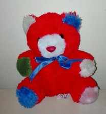 Peluche orsetto rosso sanagens originale nuovo idea regalo plush soft toys  