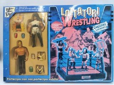 Wrestling Ring Gig Toy Lottatori Boys WWE WWF Action Figure Full Set Playset H21