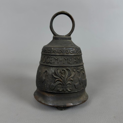 Antica campana bronzo scritta - campana,
