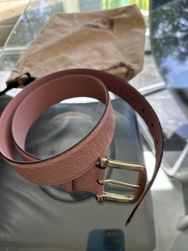Gucci cintura pelle cipria