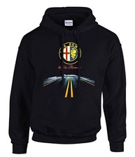 Felpa con cappuccio nera logo