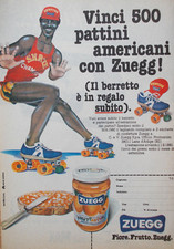 Pubblicità Advertising Werbung Italian 1980 MARMELLATA ZUEGG Vinci Pattini.
