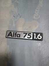 Targhetta Alfa Romeo Alfa 75