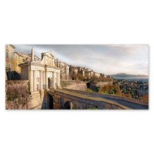 Lupia Quadro su Tela Canvas DEEP 65X143 BERGAMO-NEW PORTA S. GIACOMO PANORA