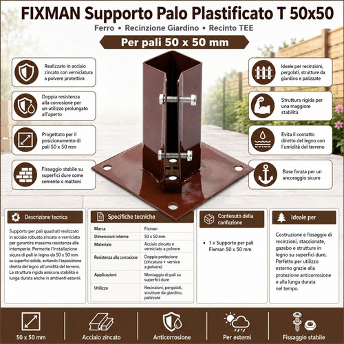 Fixman supporto palo - supporto,