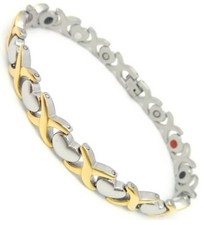 Braccialetto Energia Magnetica Salute 5in1 Bracciale Bio TITANIO Acciaio