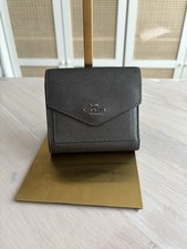 Mini borsa/portafoglio Coach antracite metallizzato