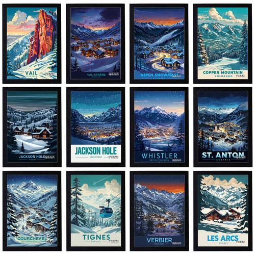 Poster vintage stazioni - poster,