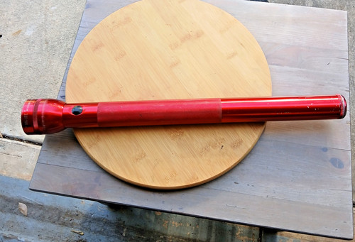 Torcia vintage rosso maglite - vintage,