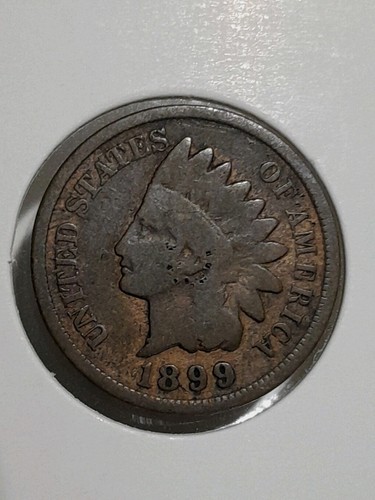 One cent 1899 indian - one,