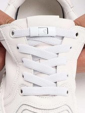 lacci elastici per scarpe con clip colore bianco unisex per adulti e bambini