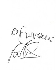 LUCIO DALLA Autografata Signed