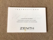 Libretto Istruzioni Zenith El