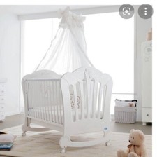 culla nuova con brillantini swaroski pali principe , +baldacchino 