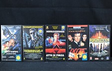 5 videocassette vhs: Batman-Terminetor 2-Atto di forza-Quinto elemento-007 G.eye