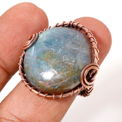 Anello rame con - con, pietre