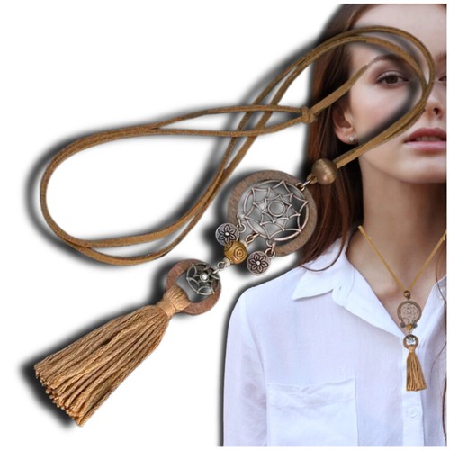 Collana marrone boho - collana,