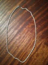 CATENA ARGENTO 800 6 gr  VINTAGE  Antiquariato Silver 52,5 cm punzoni riparare 