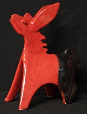 Asino Stilizzato Ceramica