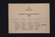 Rolex submariner booklet price - submariner,
