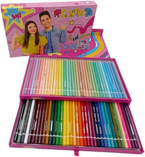 Valigetta Scatola Colori Me Contro Te 72 Pezzi Pastello E Fluo Regalo
