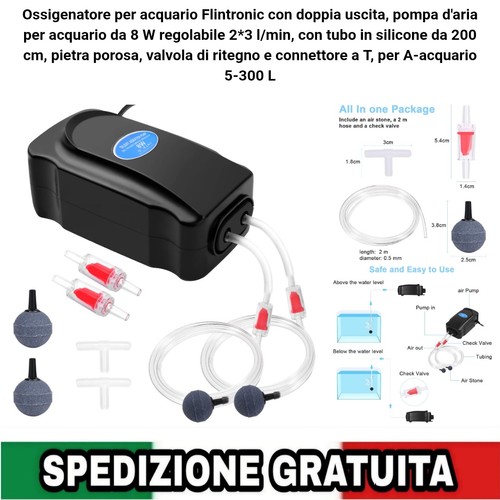 Ossigenatore per acquario - per, da