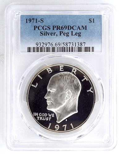 1971 peg leg varietà proof - peg,