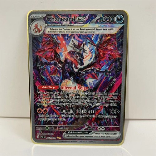 Pokemon metal card charizard - card,