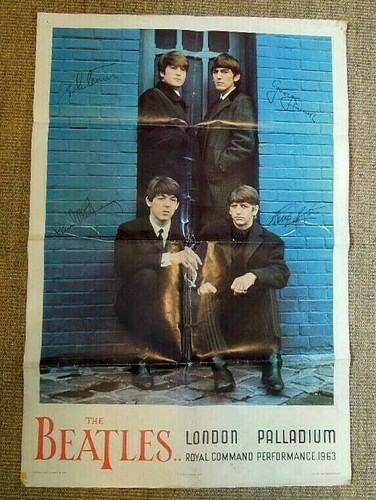 1964 beatles poster royal - beatles,