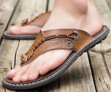 Sandali Uomo Vera Pelle infradito Moda Scarpe estive Fashion mare