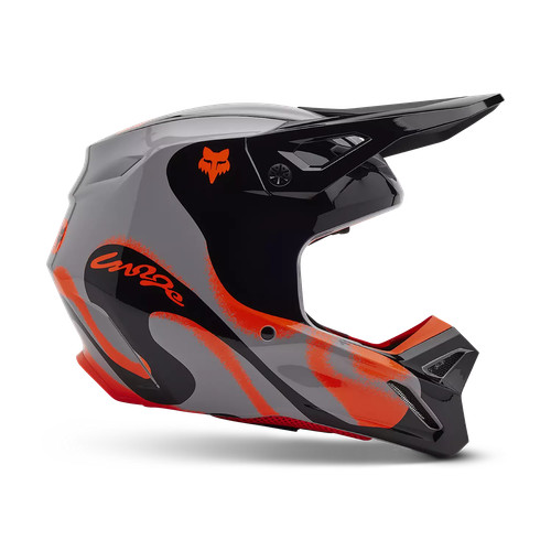 Casco fox emotion - fox, grigio