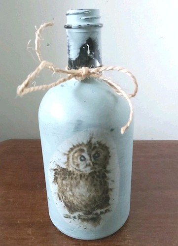 Bottiglia gin vuota dipinta - bottiglia,