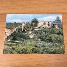 CARTOLINA COLORI VINTAGE VILLA FRANCA TIRRENA CASTELLO PRINCIPI COTTONE