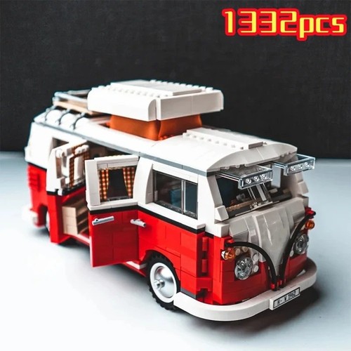 1332pcs camper van blocchi - camper,