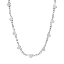 Collana Tennis Donna STROILI 1689007 Acciaio Inossidabile Cuori