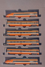 LIMA VINTAGE SET 6 VAGONI TGV ORANGE SNCF ALTA VELOCITÀ BOX KATO SCALA N 1/160