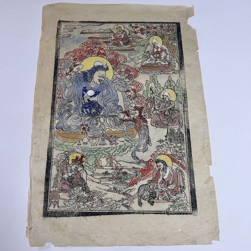 Stampa buddhista carta - stampa, su