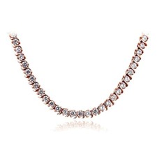 Rose flash zircon cubique - or,