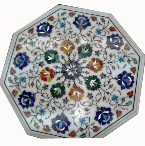 Tavolo fine angolo marmo - , 18"