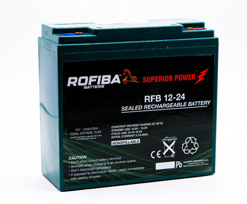 Batteria rofiba 12v - 24ah, –
