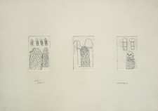 CONSAGRA Pietro, Senza titolo (Paracarri d'Italia). Acquaforte originale