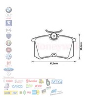 PASTIGLIE POSTERIORI GOLF 4 IV