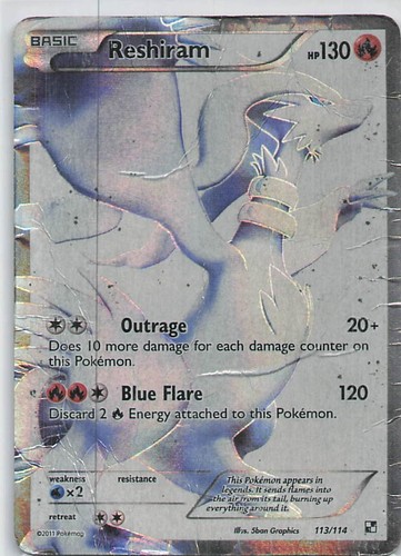 Reshiram holo - full, art)