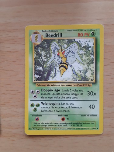 Beedrill carta pokémon - carta,