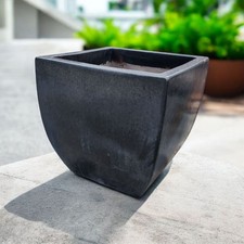 Vaso quadrato terracotta - in,