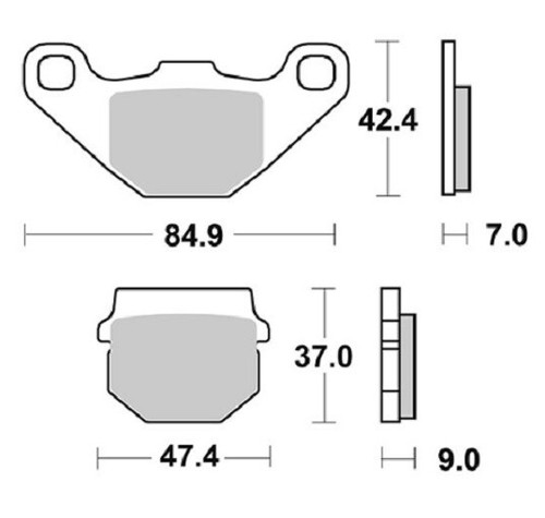 Pastiglie freno sbs 101hm - pastiglie,